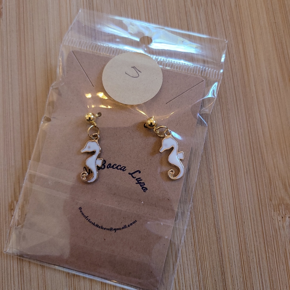 Seahorse earrings